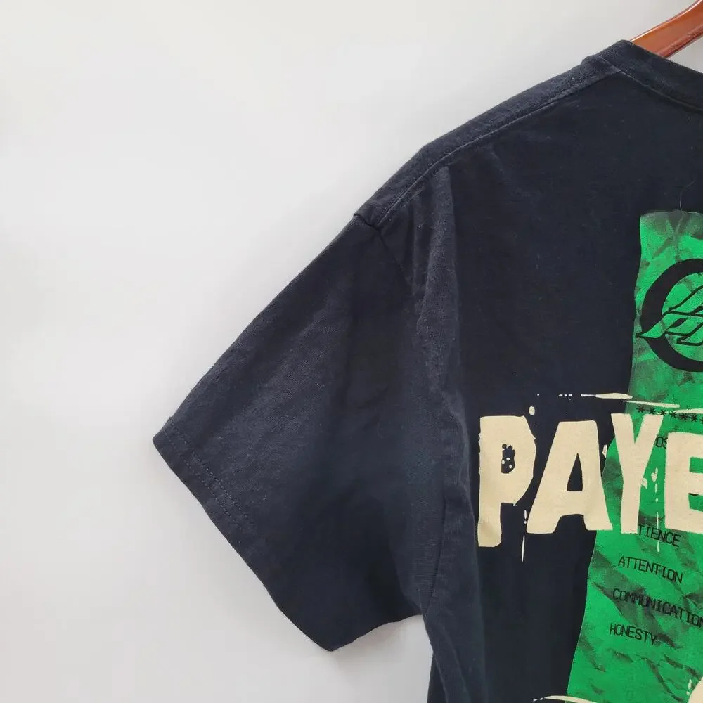 Broken Promises Mens T Shirt Large Black Payback Crew Graphic Short Sleeve Tee